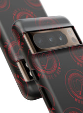 Coque de téléphone — Motif logo M&K à timbre rouge