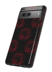 Coque de téléphone — Motif logo M&K à timbre rouge