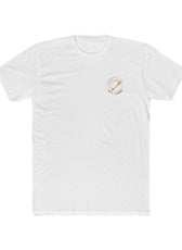 Front of white Mouse & Key bDrip gaming shirt featuring black graffiti-style mouse graphic design