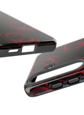 Coque de téléphone — Motif logo M&K à timbre rouge