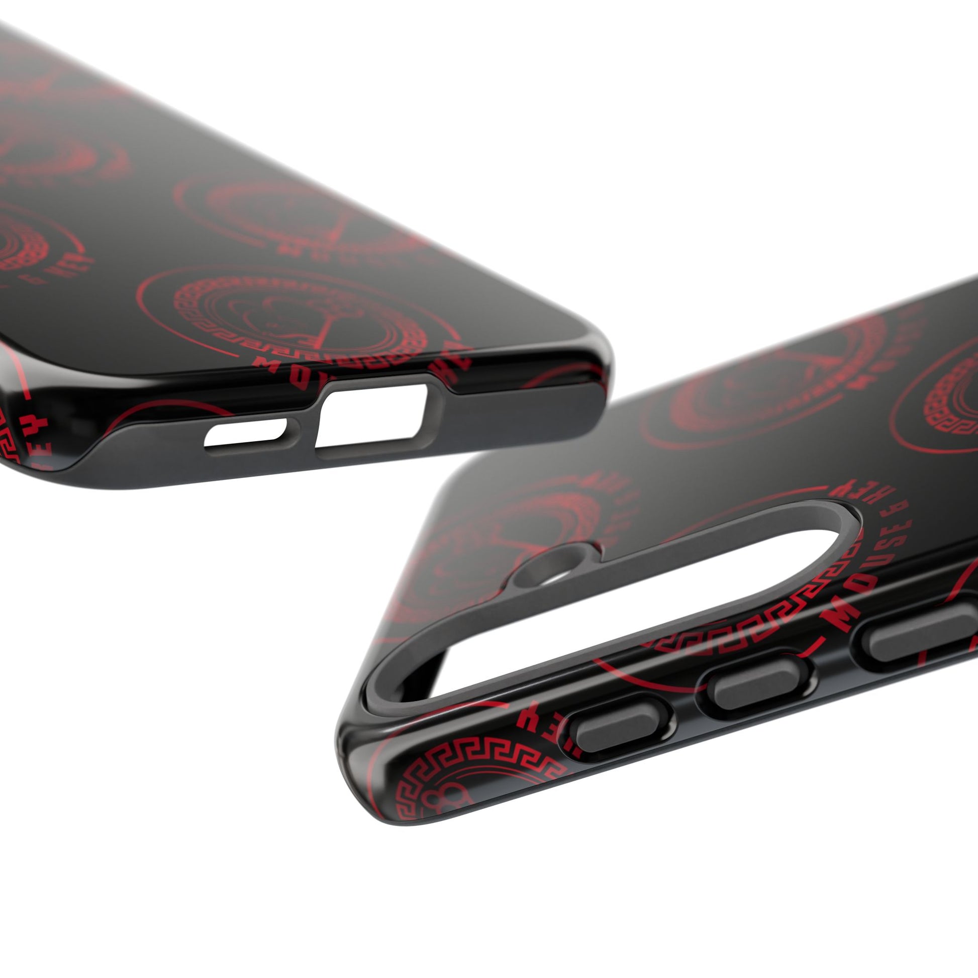 Coque de téléphone — Motif logo M&K à timbre rouge