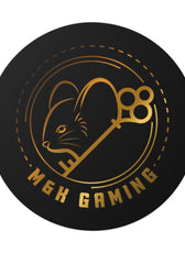 Gold M & K Gaming Round Stickers