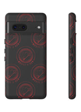Coque de téléphone — Motif logo M&K à timbre rouge