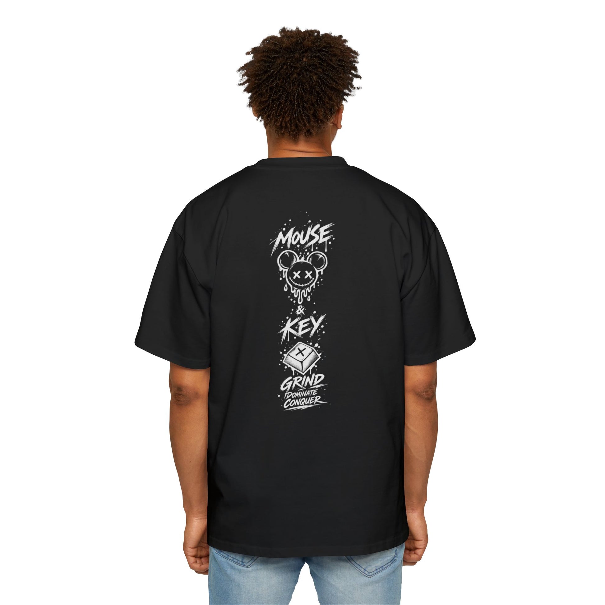 Smiley Mouse & Key - Oversized Tee