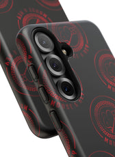 Coque de téléphone — Motif logo M&K à timbre rouge