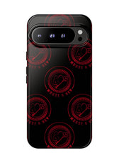 Coque de téléphone — Motif logo M&K à timbre rouge