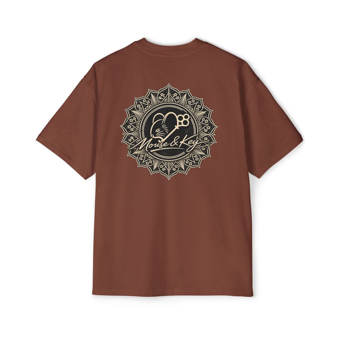 T-shirt oversize Mandala souris et clé