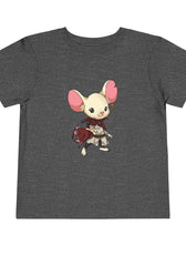 Toddler Tee — Cute Warrior Mouse Graphic Shirt