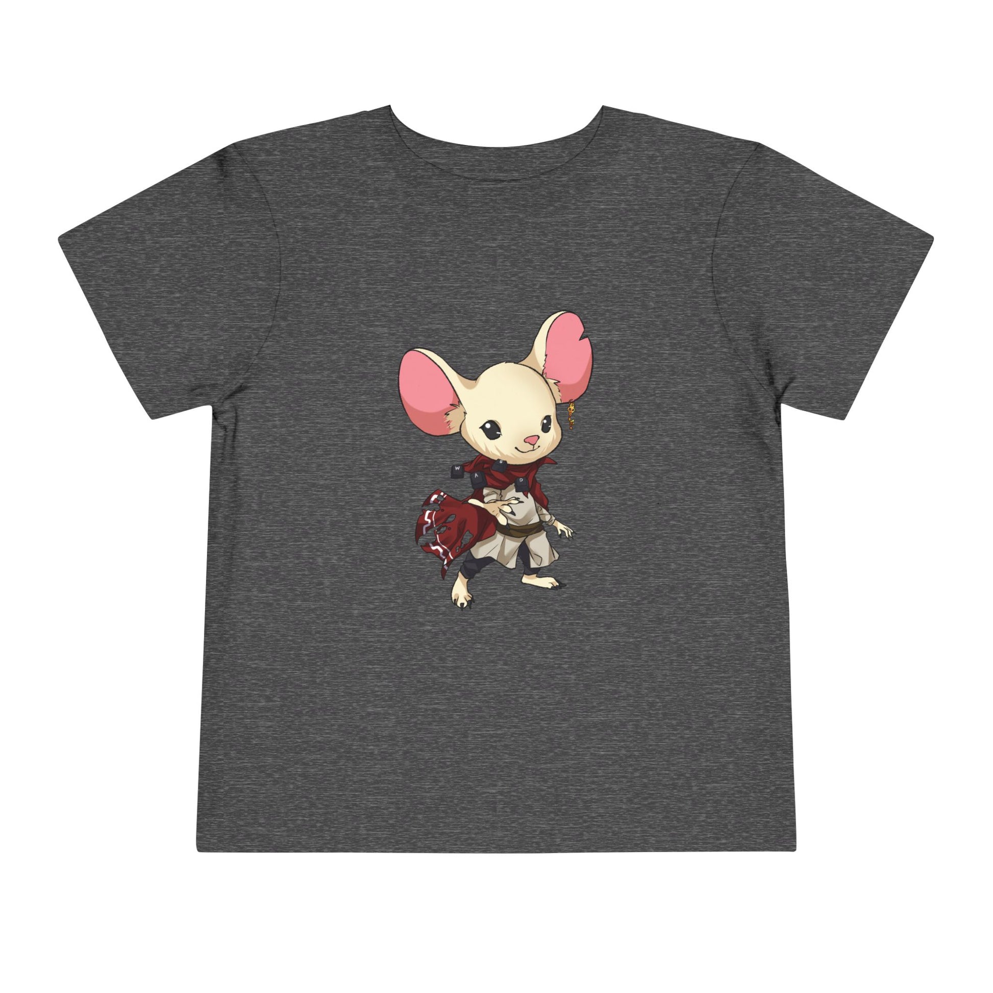 Toddler Tee — Cute Warrior Mouse Graphic Shirt