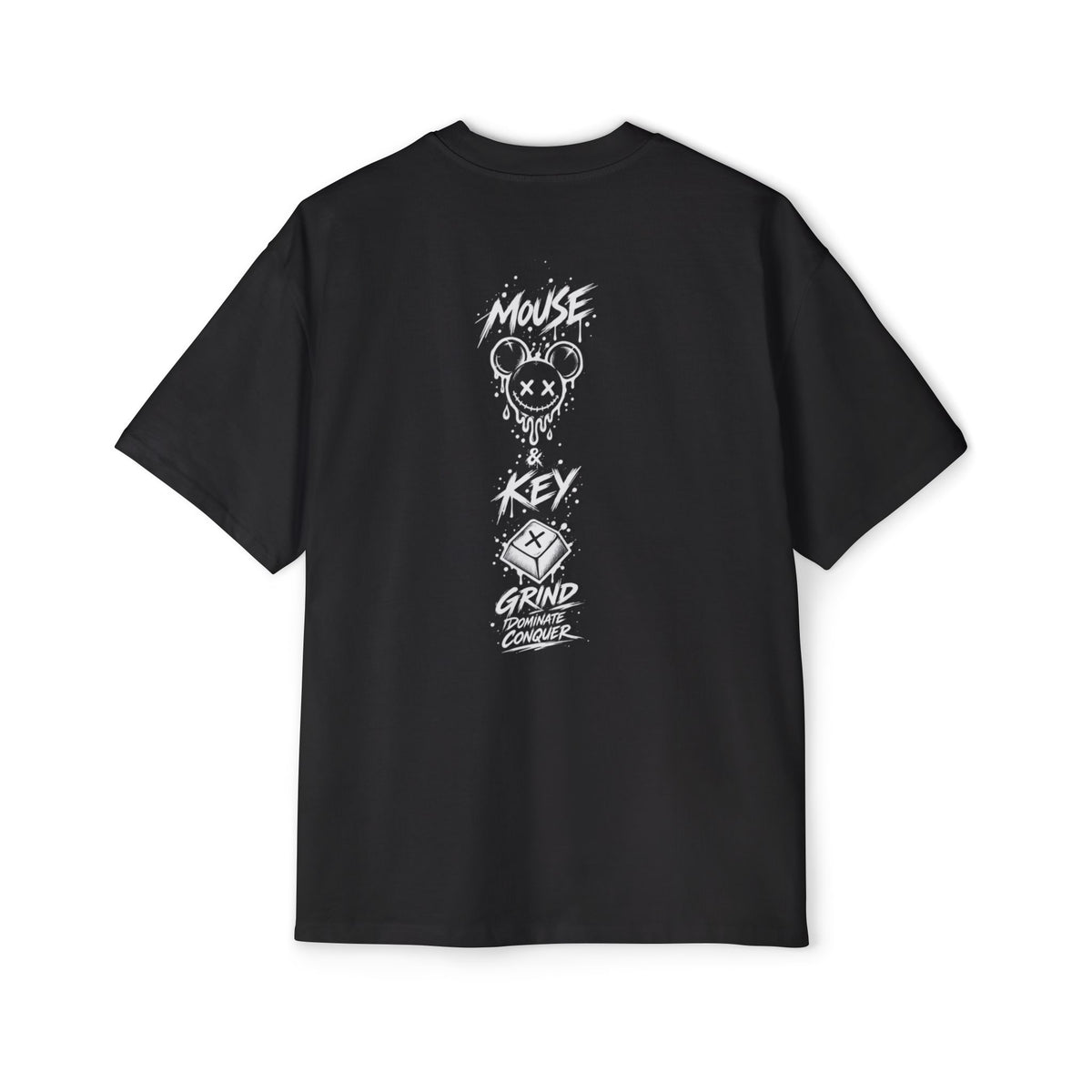 Smiley Mouse & Key - Oversized Tee