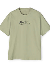 Pistachio oversized Mouse & Key gaming t-shirt with minimalist white M&K signature logo design