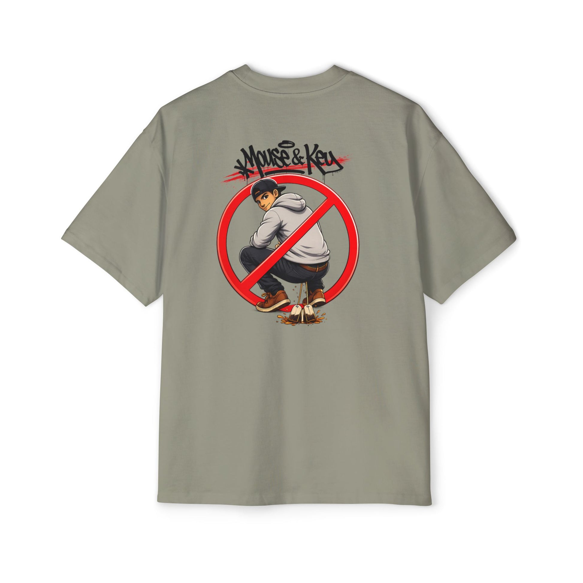 Mouse & Key No Tea Baggin' - Oversized Tee