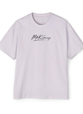 Orchid oversized Mouse & Key gaming t-shirt with minimalist white M&K signature logo design