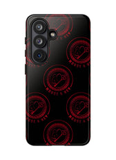 Coque de téléphone — Motif logo M&K à timbre rouge
