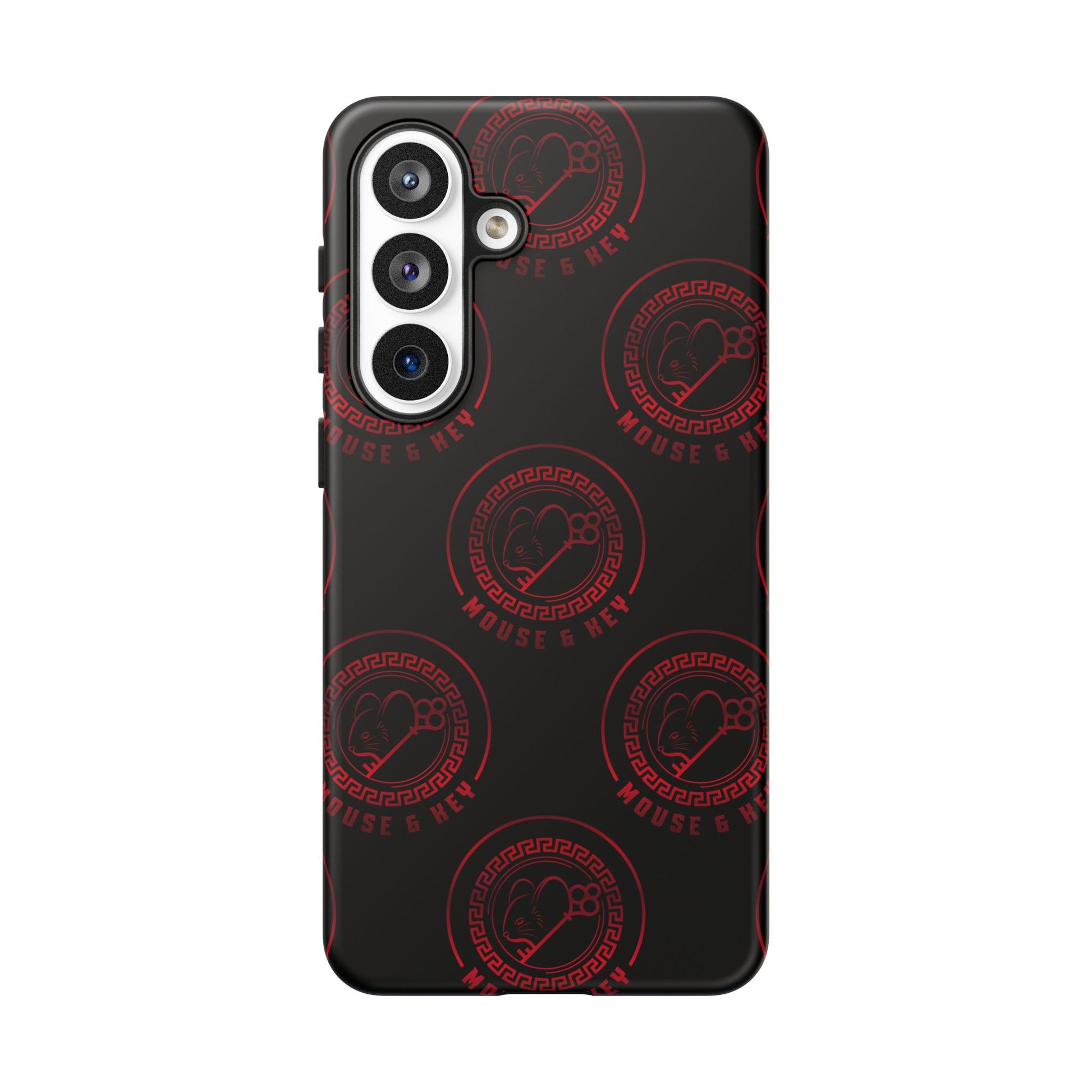 Coque de téléphone — Motif logo M&K à timbre rouge