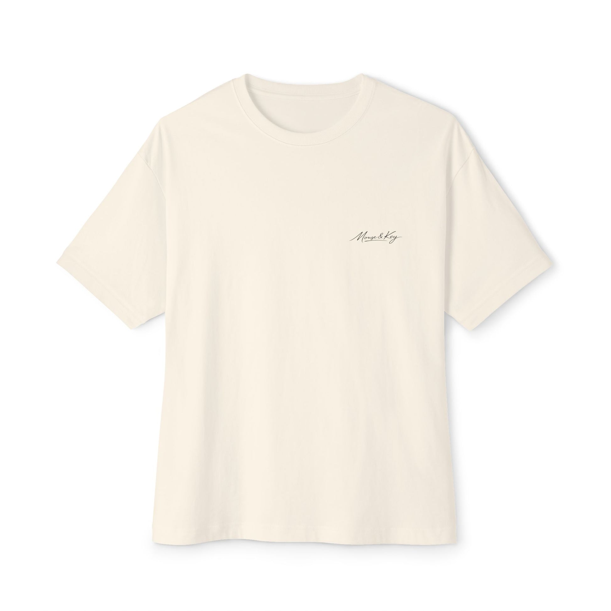 Front of natural mental health awareness gaming shirt from the Mouse & Key Still Here Collection