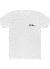 Front of white Mouse & Key Graffiti Tee featuring minimalist logo graphic on chest
