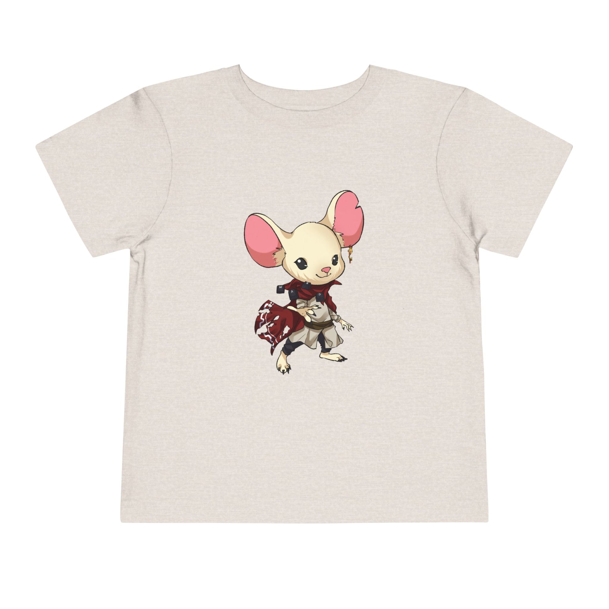 Toddler Tee — Cute Warrior Mouse Graphic Shirt