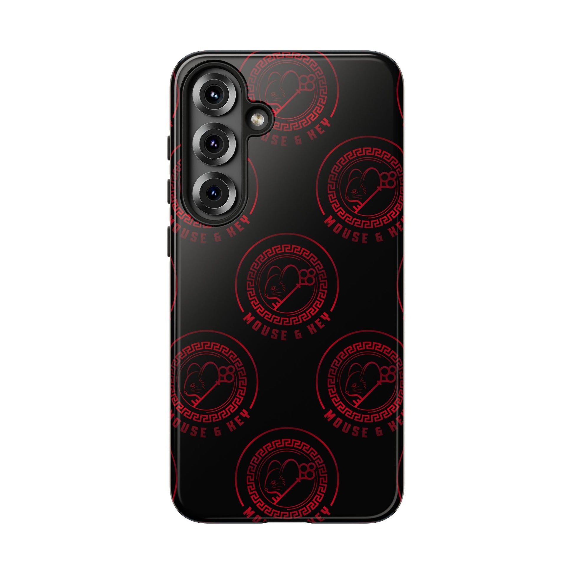 Coque de téléphone — Motif logo M&K à timbre rouge