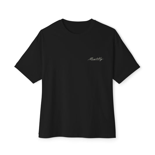 Front of black gaming mental health awareness shirt featuring “I Logged In Instead of Giving Up” graphic from Mouse & Key