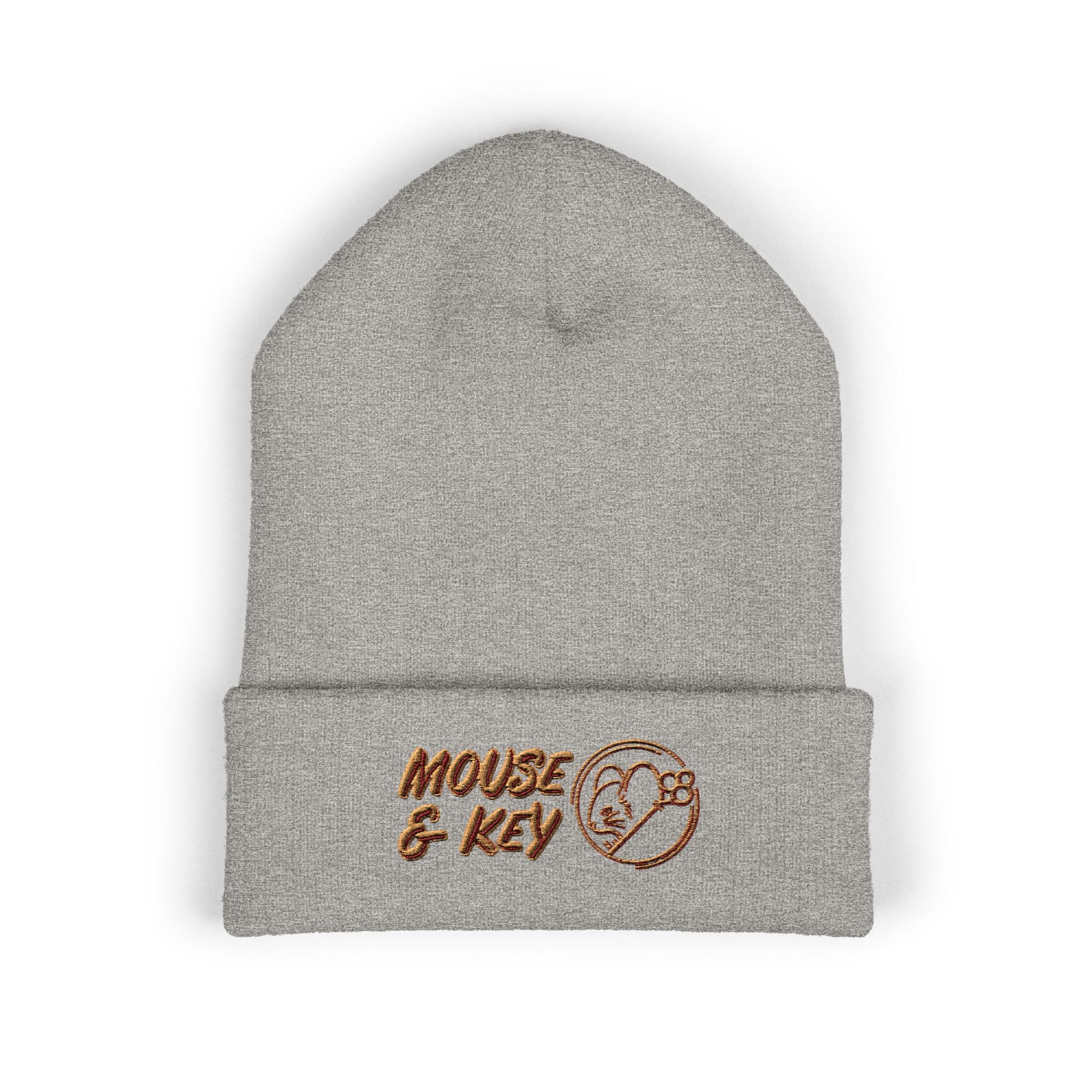 Bonnet de gaming brodé souris et clavier – Blanc
