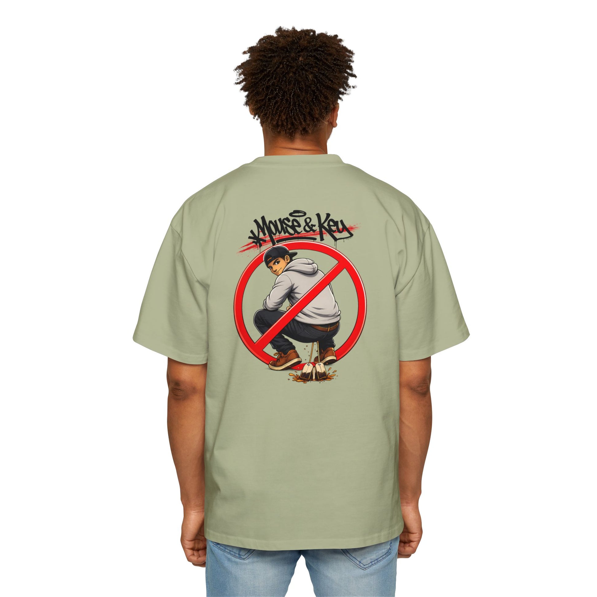 Mouse & Key No Tea Baggin' - Oversized Tee