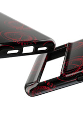 Coque de téléphone — Motif logo M&K à timbre rouge