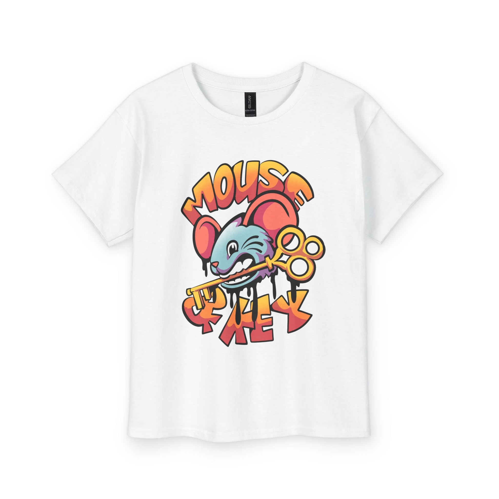T-shirt enfant — « Souris et clé grises »