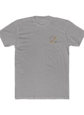 Front of light grey Mouse & Key bDrip gaming shirt featuring black graffiti-style mouse graphic design