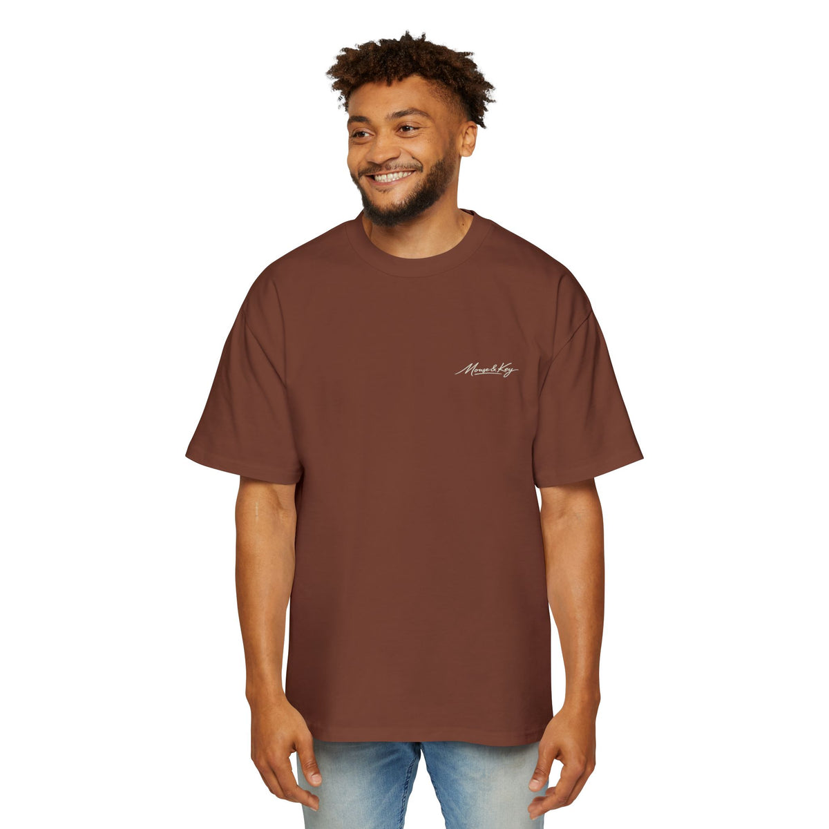 T-shirt oversize Mandala souris et clé