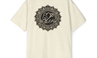 Back of Butter Mouse & Key Mandala oversized tee featuring intricate mandala mouse logo graphic design