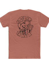 Back of Desert Pink Mouse & Key bDrip gaming shirt featuring black graffiti-style mouse graphic design