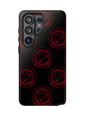 Coque de téléphone — Motif logo M&K à timbre rouge