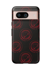 Coque de téléphone — Motif logo M&K à timbre rouge