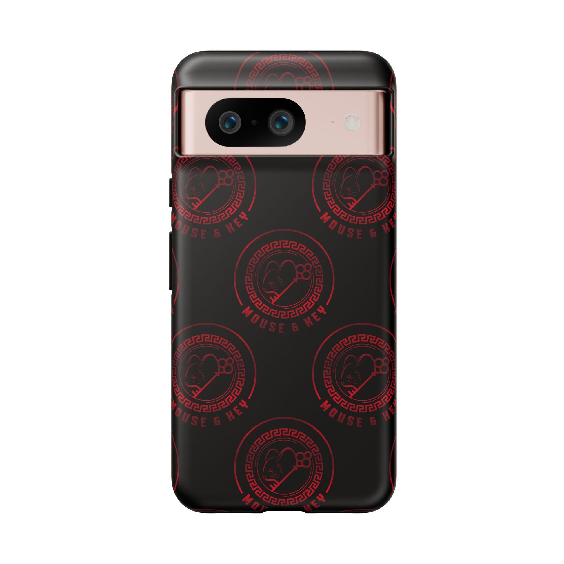 Coque de téléphone — Motif logo M&K à timbre rouge