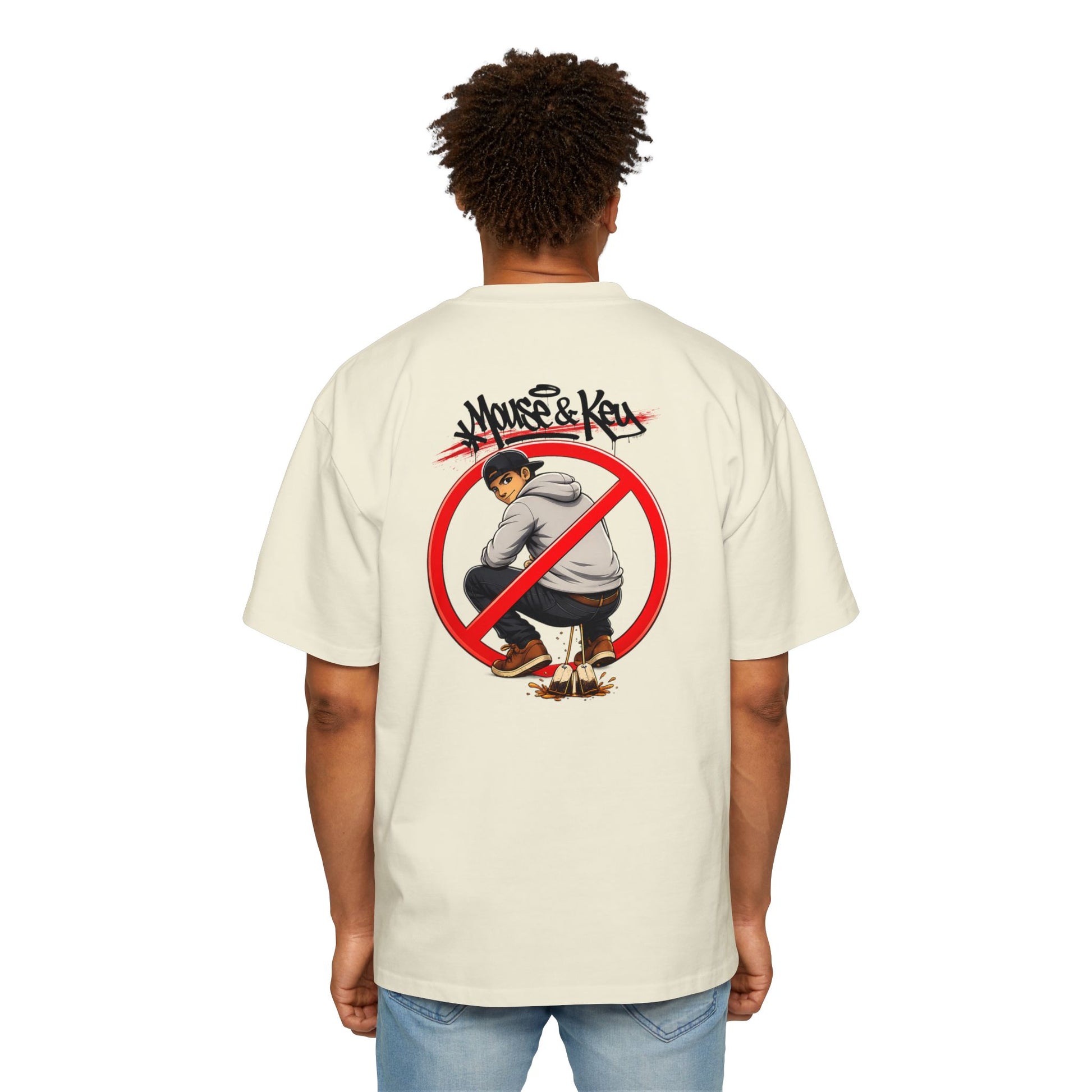 Mouse & Key No Tea Baggin' - Oversized Tee
