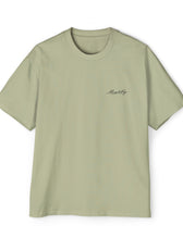 Front of Pistachio Mouse & Key Mandala oversized tee featuring intricate mandala mouse logo graphic design