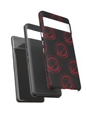 Coque de téléphone — Motif logo M&K à timbre rouge