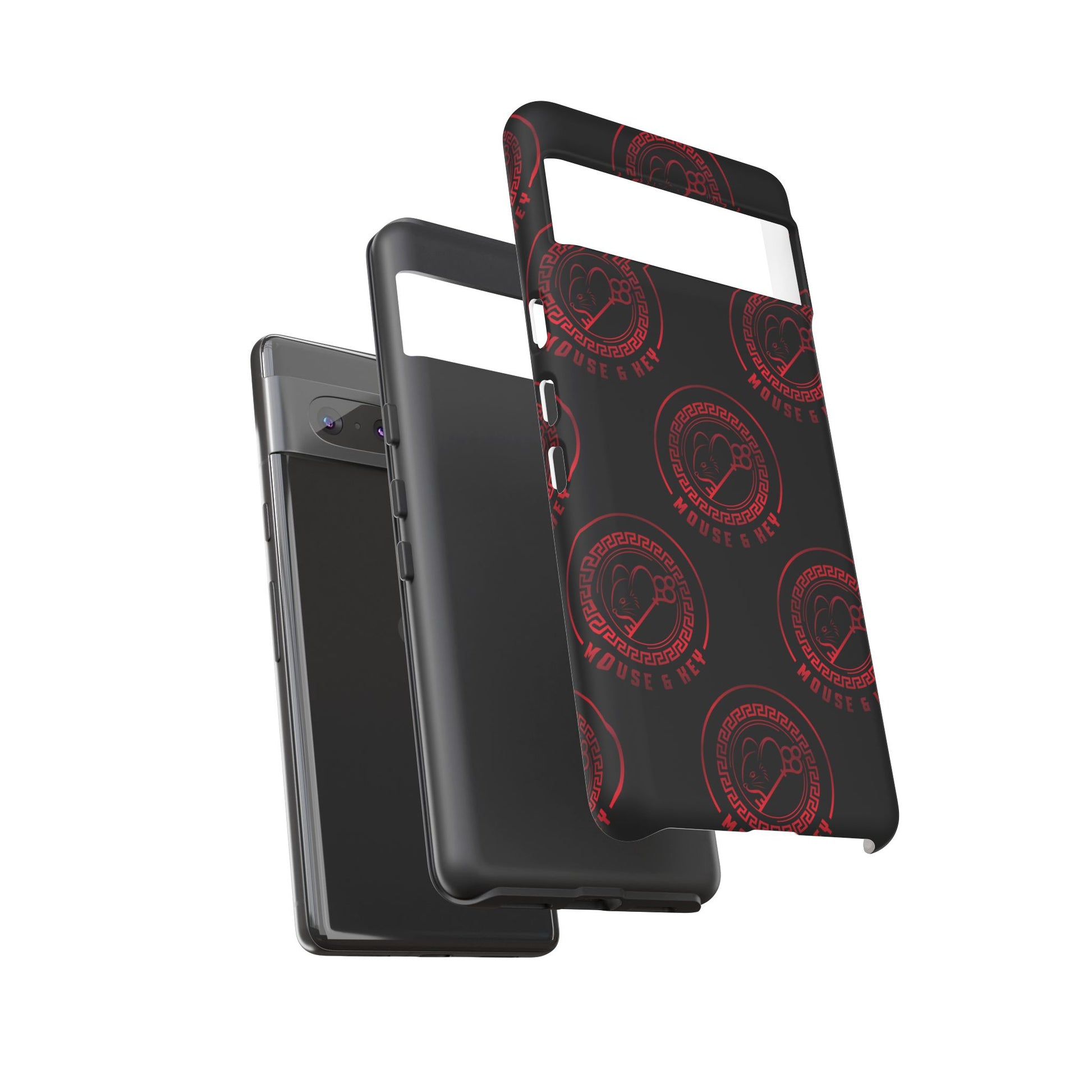 Coque de téléphone — Motif logo M&K à timbre rouge