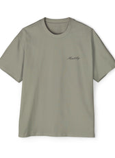 Front of Eucalyptus Mouse & Key Mandala oversized tee featuring intricate mandala mouse logo graphic design