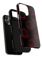 Coque de téléphone — Motif logo M&K à timbre rouge