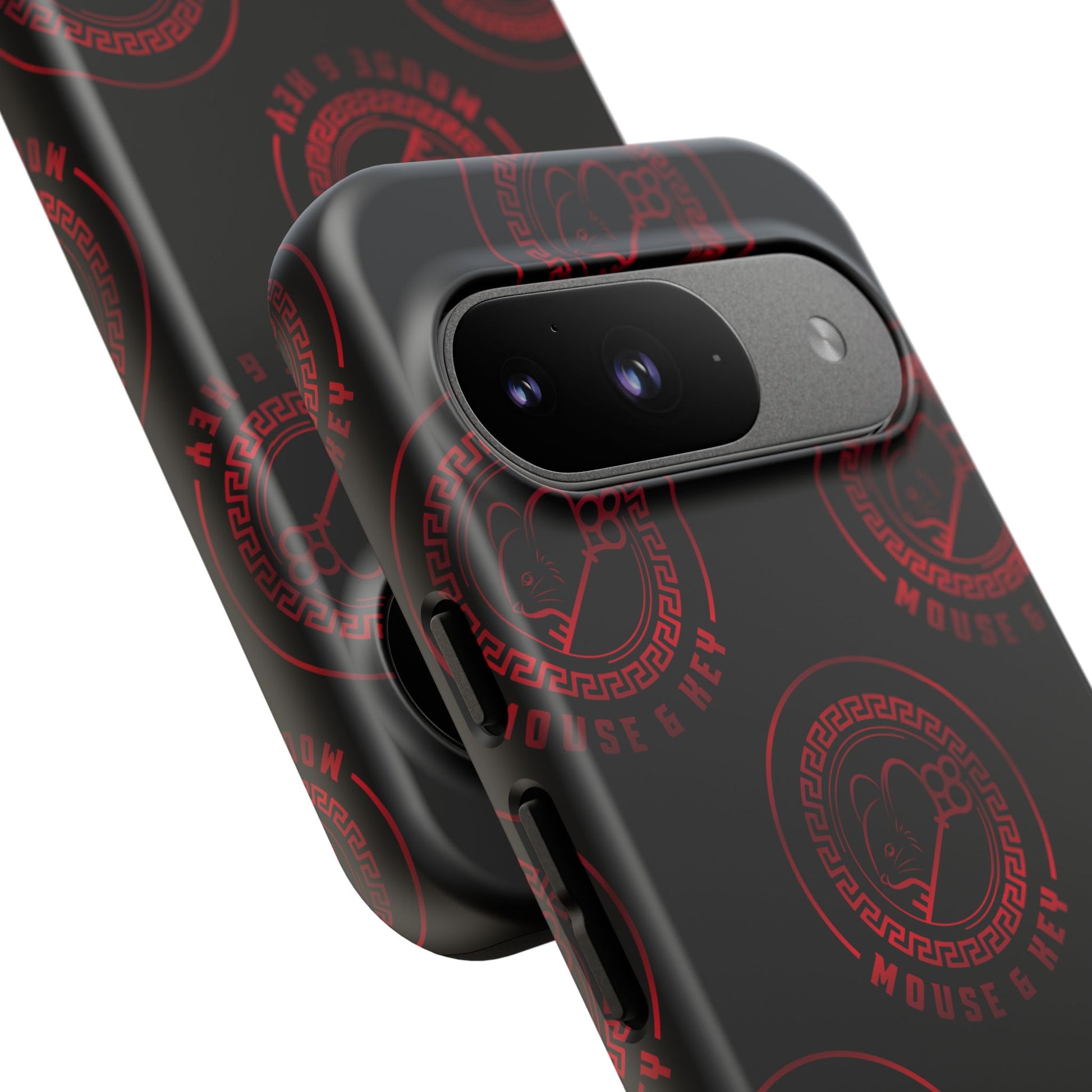 Coque de téléphone — Motif logo M&K à timbre rouge
