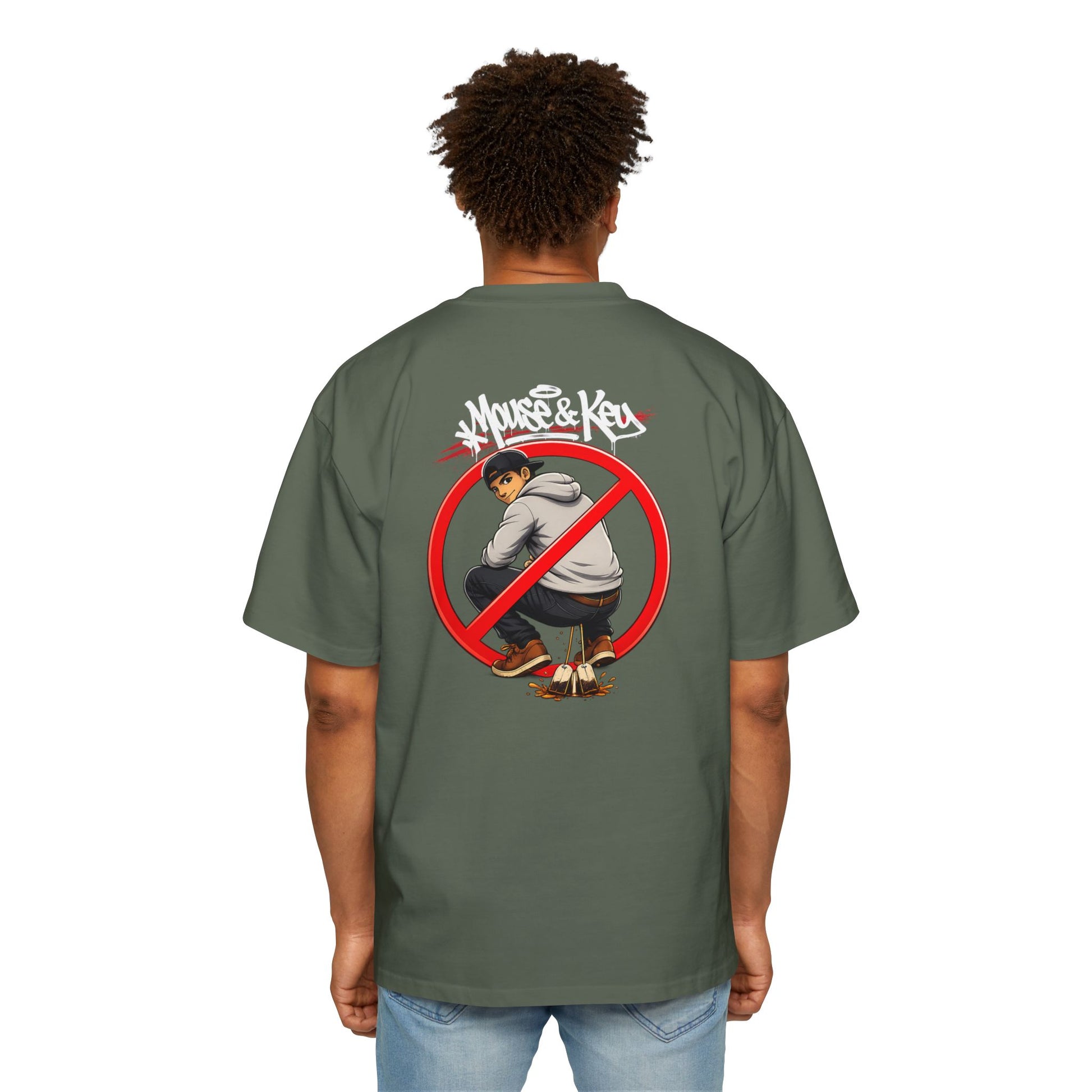 Mouse & Key No Tea Baggin' - Oversized Tee