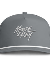 Mouse & Key Embroidered Snapback Hat - Rope Cap