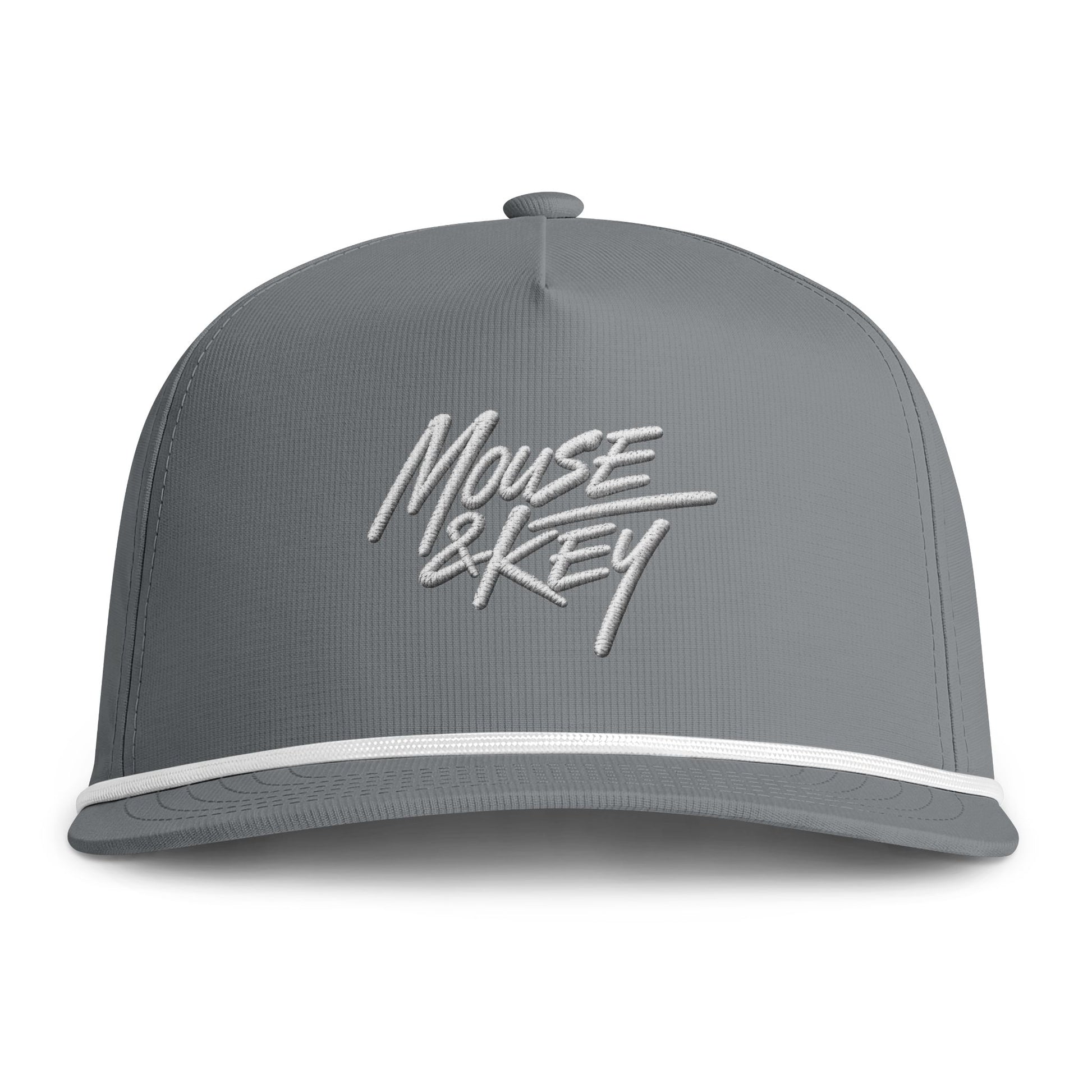 Mouse & Key Embroidered Snapback Hat - Rope Cap