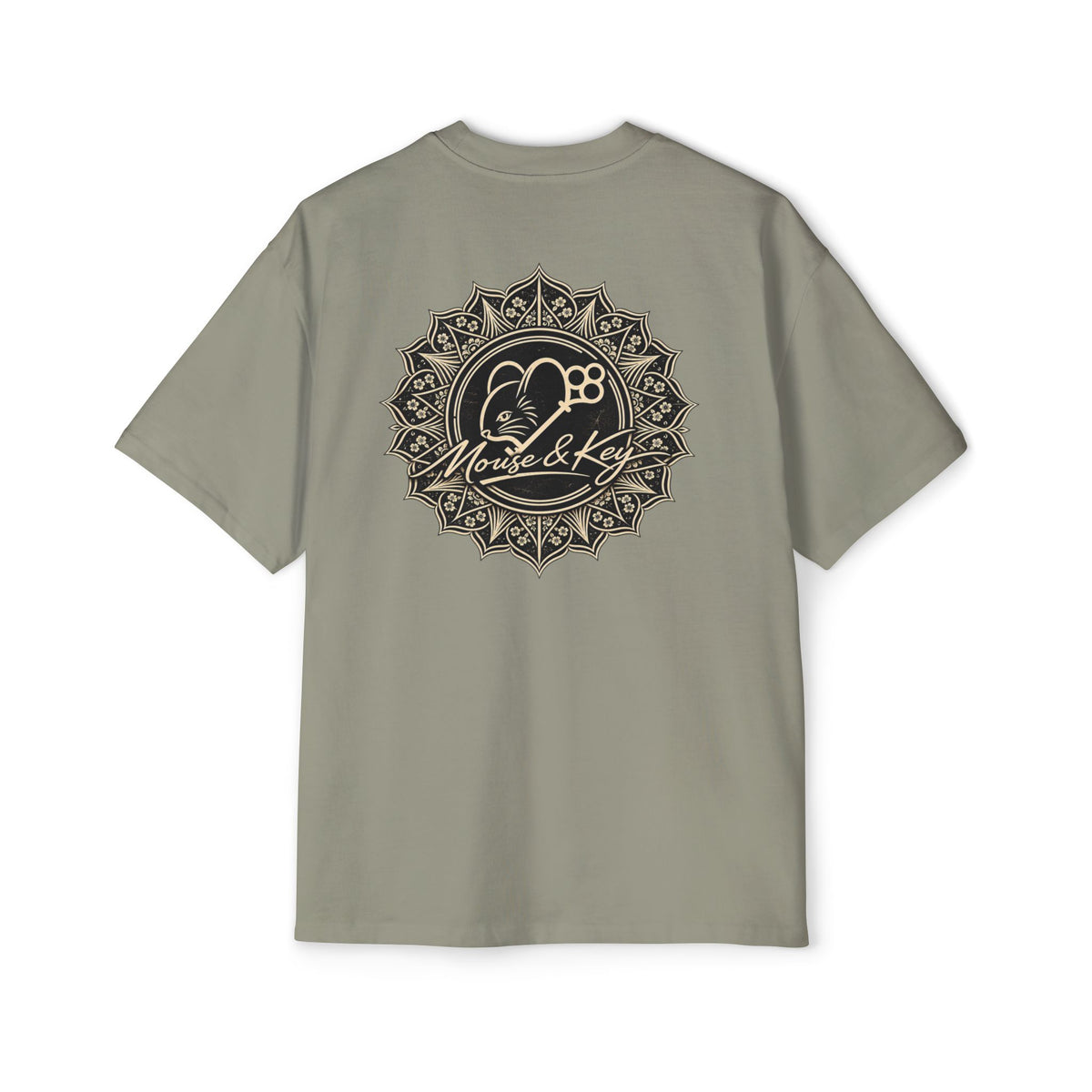 T-shirt oversize Mandala souris et clé