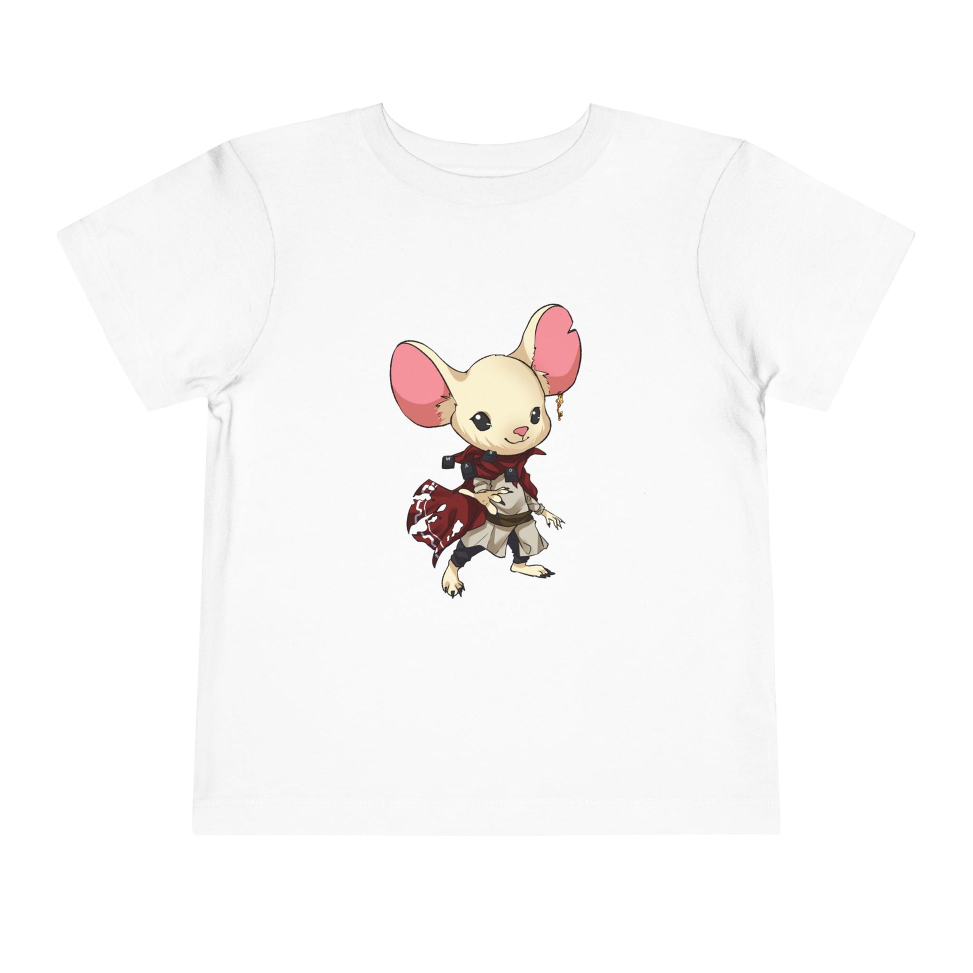 Toddler Tee — Cute Warrior Mouse Graphic Shirt