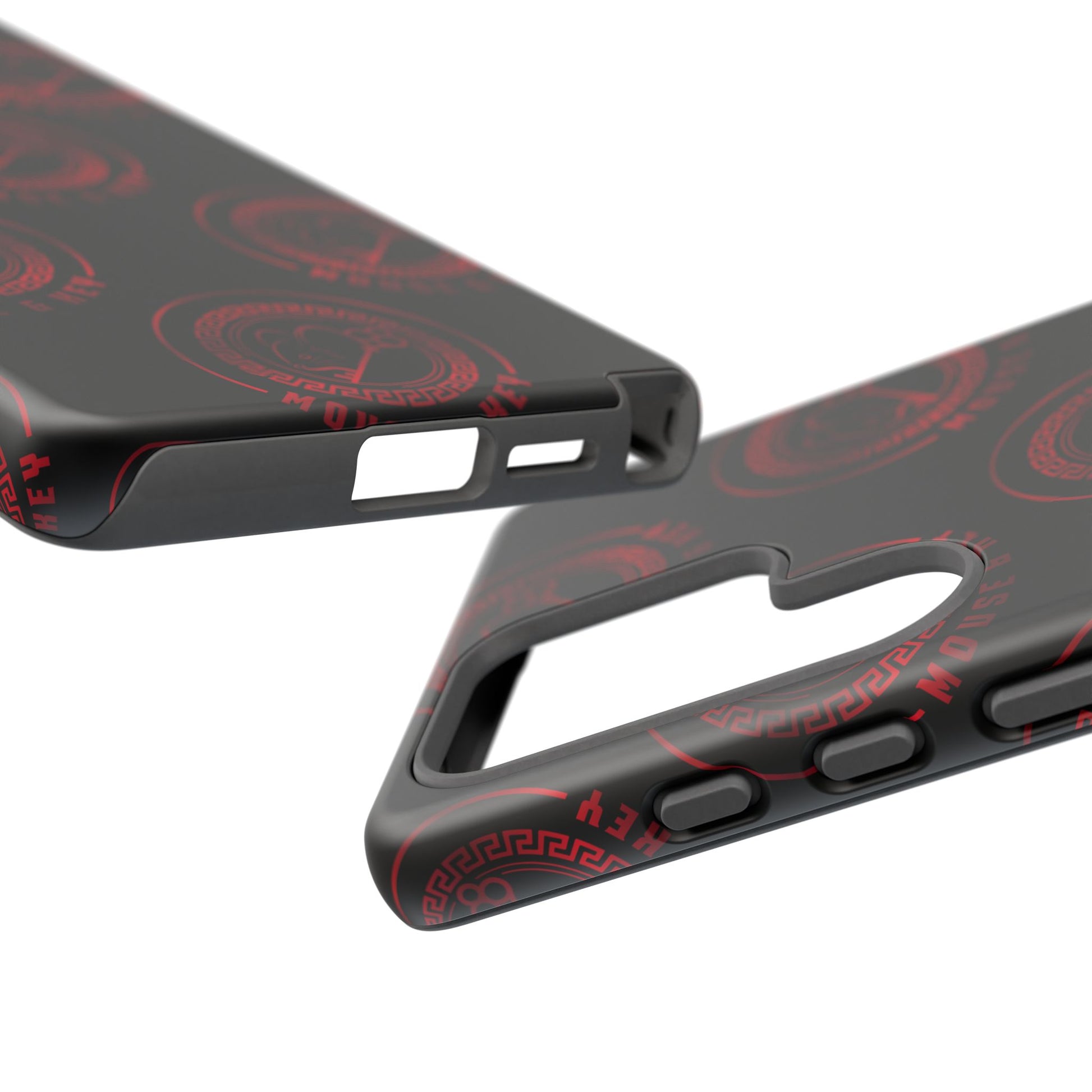 Coque de téléphone — Motif logo M&K à timbre rouge