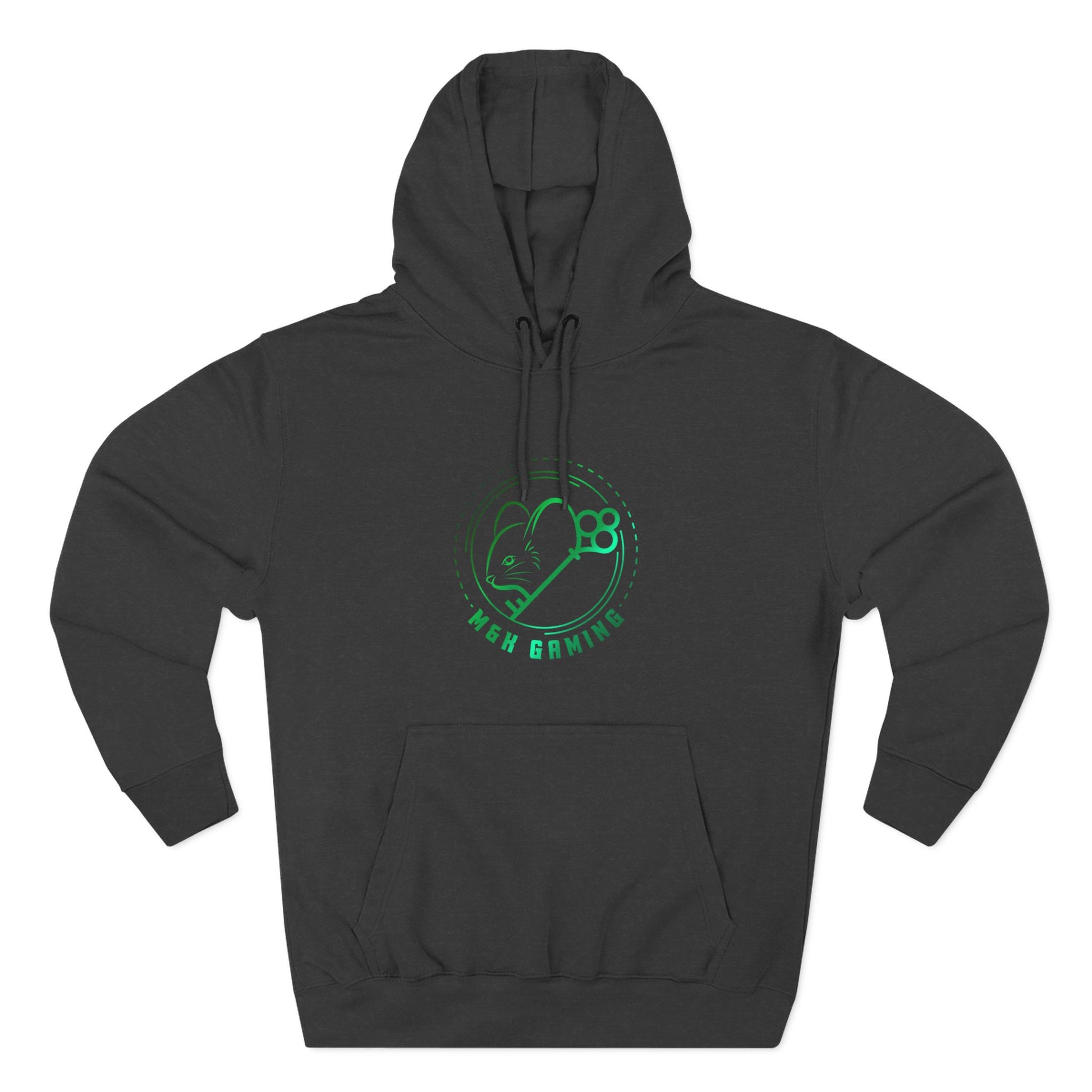 Green M & K Gaming Emblem - Fleece Hoodie