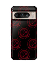 Coque de téléphone — Motif logo M&K à timbre rouge